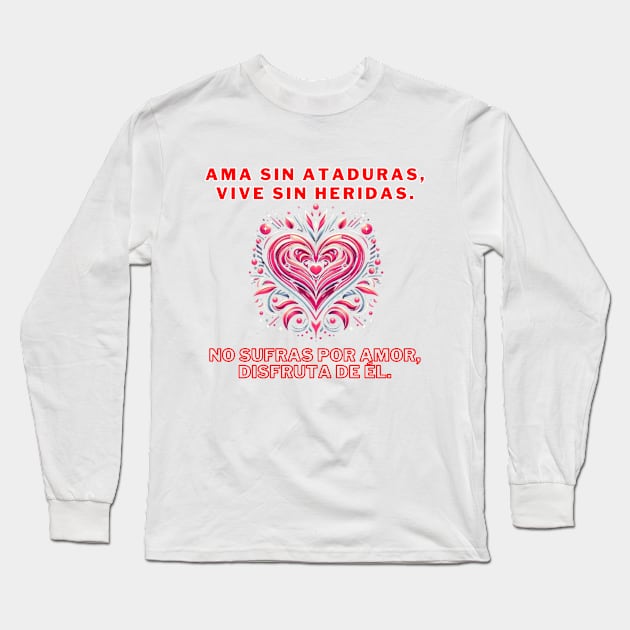 👚 Viste tus emociones con estilo: ¡Encuentra tu mensaje de libertad y amor!" Long Sleeve T-Shirt by Bruja Maldita